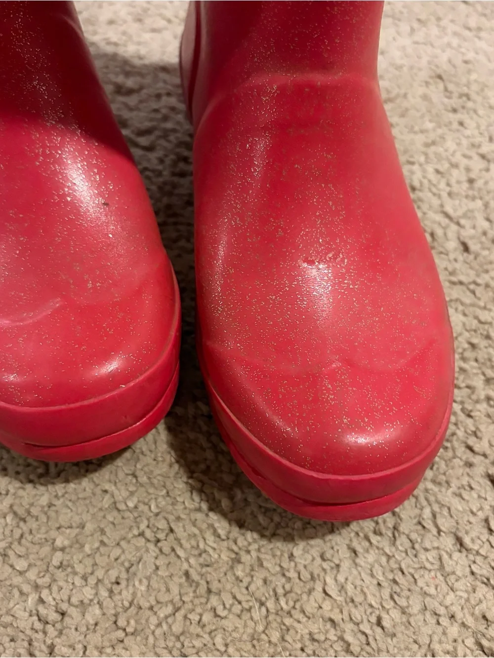 Hunter Youth Pink Gloss Tall Waterproof Rain Boots